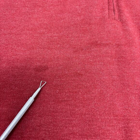 Callaway Mens 2Xl Solid Red 1/4 Zip Long Sleeve Pullover Sweater - Picture 4 of 6